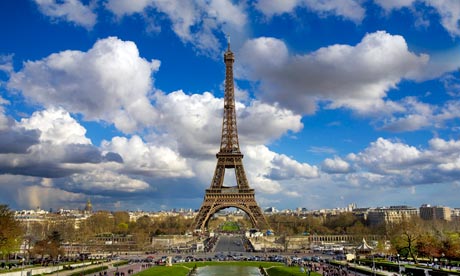 The Eiffel Tower and Paris skyline
