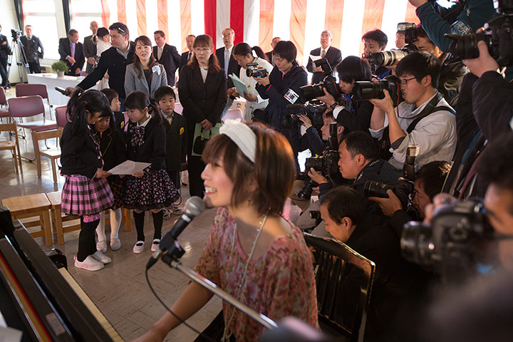 Kawauchi, Japan: School and kindergarten entrance ceremony for Kawauchi town