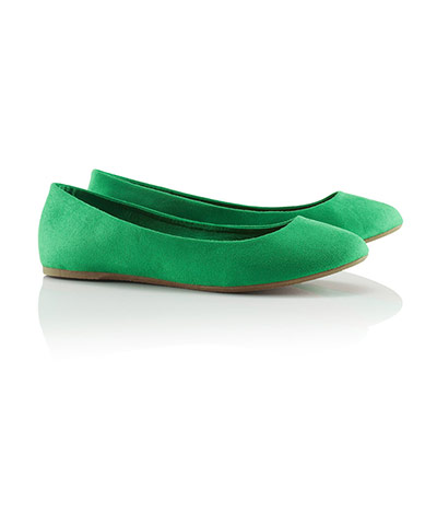 Pumps gallery: Green ballet pumps