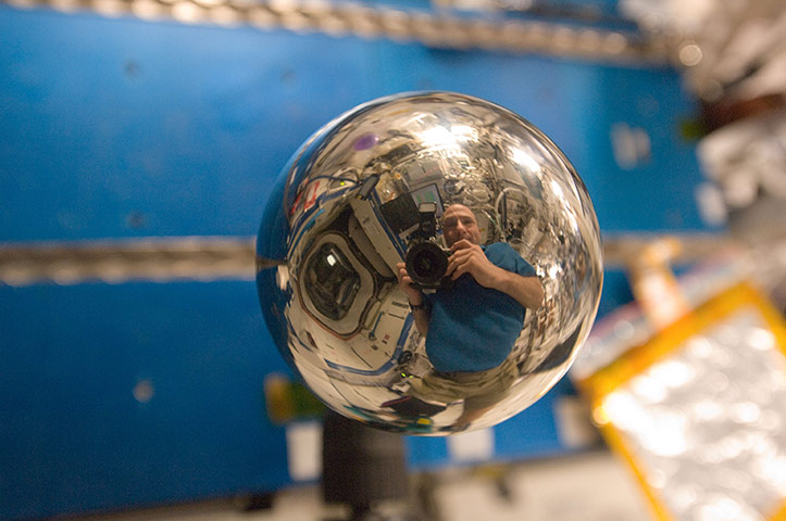 A month in space: A close look at this four-inch polished metal sphere