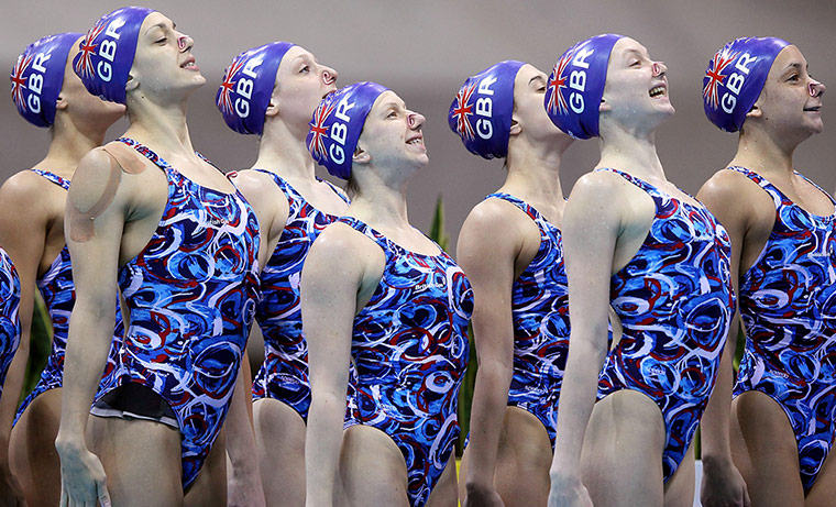News pictures of the day: Olympic Games Synchronised Swimming Qualification