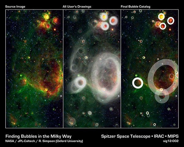 A month in space: Finding Bubbles in the Milky Way