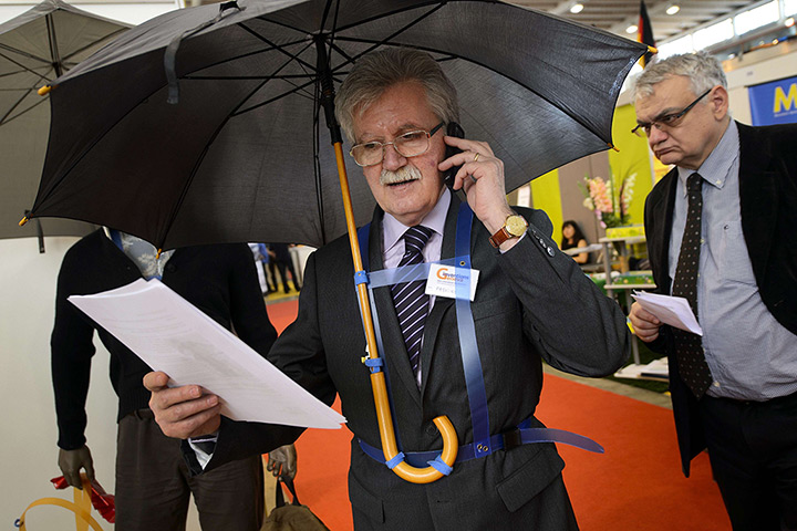 Exhibition of Inventions: hands free umbrella