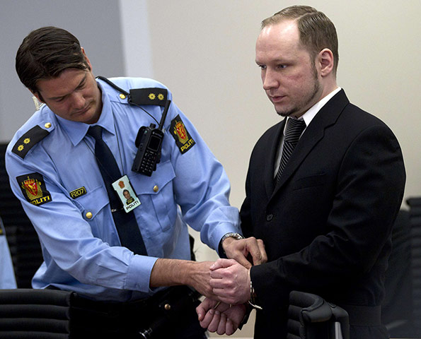 Picture Desk Live: Anders Behring Breivik makes a much more subdued entry to the court