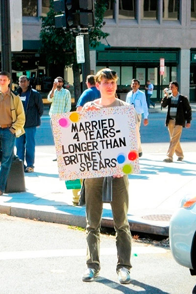 Big Picture: Big Picture: Placards with pro gay slogans