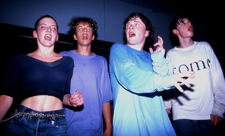 Madchester: Clubbers on the main stage at the Hacienda Club in 1989