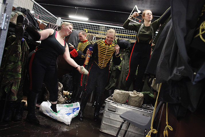 Picture Desk Live: The King's Troop Royal Horse Artillery prepare for an inspection