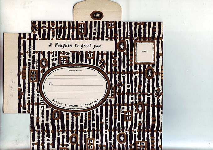 John Griffiths: A Penguin postal packet designed by John Griffiths for Christmas 1958