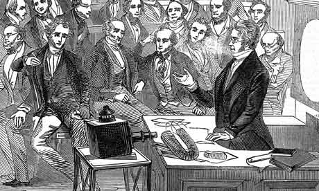 Michael Faraday lectures at the Royal Institution London