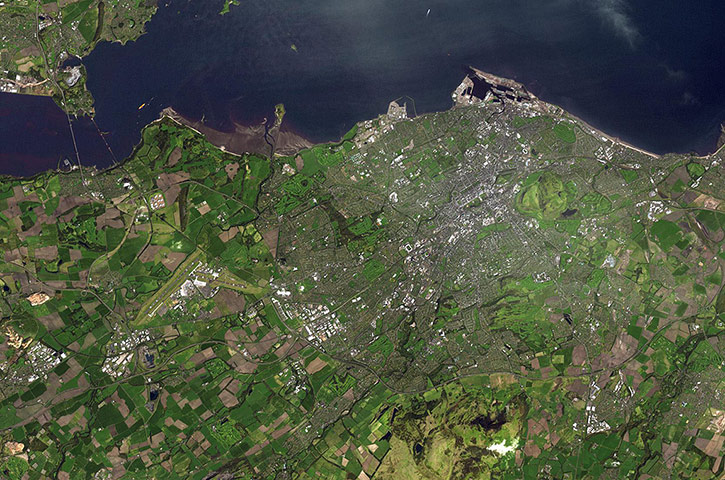 Satellite Eye on Earth: The city of Edinburgh