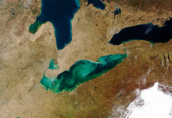 Satellite Eye on Earth:  Lake Erie 