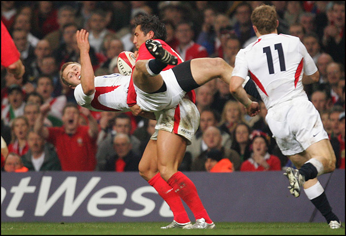 rise and fall of Henson: Gavin Henson tackles Tait