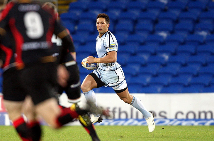 rise and fall of Henson: Gavin Henson playing for Cardiff Blues