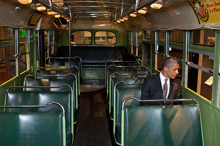 Picture desk live: US President Obama Visits Henry Ford Museum
