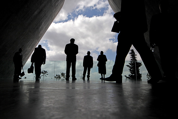 24 hours in pictures: Visitors at the Yad Vashem Holocaust Memorial