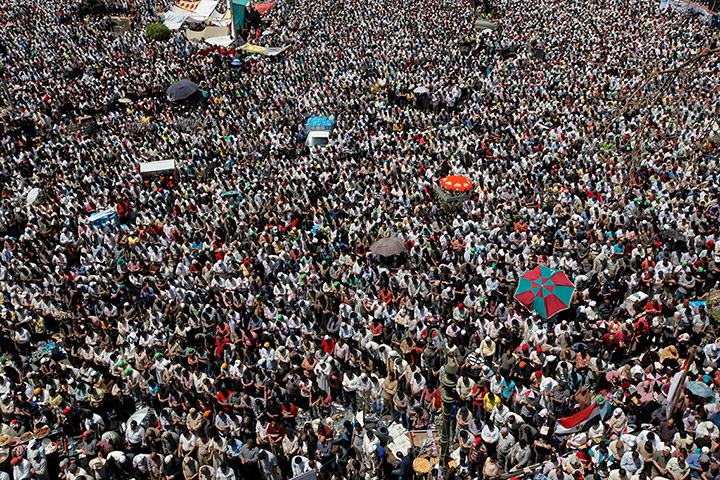 Picture Desk Live: Protestors in Tahrir Square, Cairo