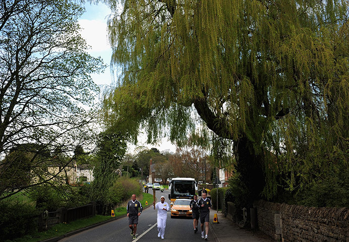 sport: London 2012 Olympic Torch Relay Dress Rehearsal