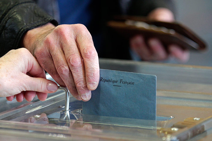 French elections: A ballot is cast in Strasbourg