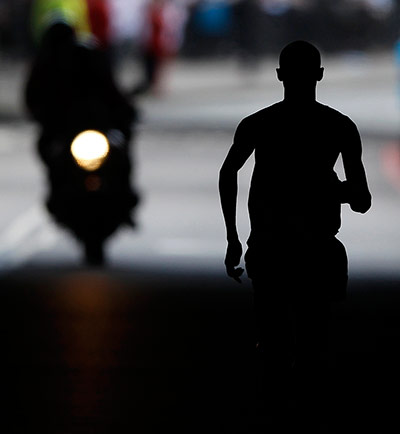 marathon: Kenya's Wilson Kipsang runs on his way to winning the men's London Marathon