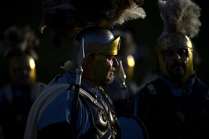 24 hours: Rome, Italy: Actors dressed as Ancient Romans perform the city's story