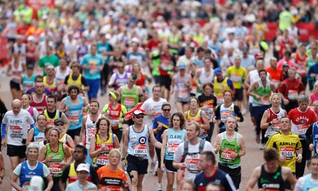 London marathon competitors