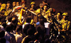 Egyptians call for stop to gas exports to Israel in protest outside Israeli embassy in Cairo