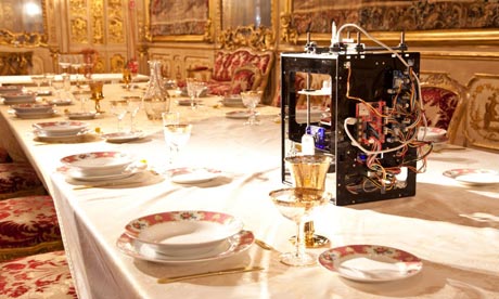 Food printer by Spanish practice GGlab in Palazzo Clerici