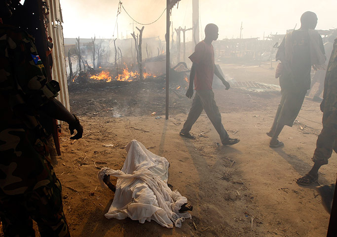 Picture desk live: People killed during an air strike by the Sudanese air force in Rubkona