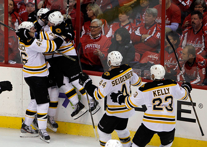 NHL playoffs: Boston Bruins celebrate
