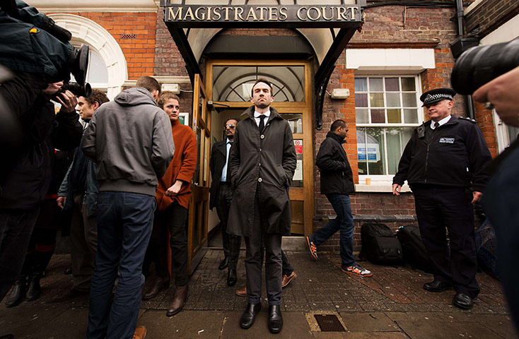 Picture desk live: Trenton Oldfield leaves Feltham Magistrates Court