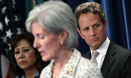 Geithner Holds Briefing On Social Security And Medicare Trustee Reports