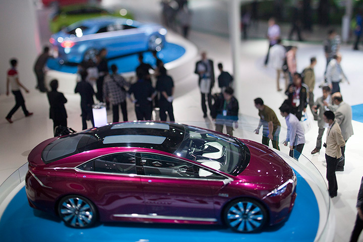 Beijing motor show: Exhibits of the latest in car technology from Japanese giant Toyota