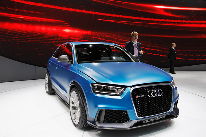 Beijing motor show: An Audi RS Q3 concept car is displayed 