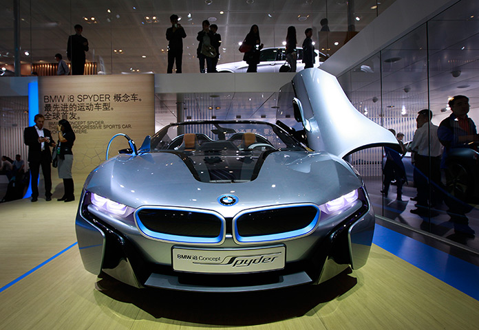 Beijing motor show: The latest BMW concept vehicle i8 Spyder on display 