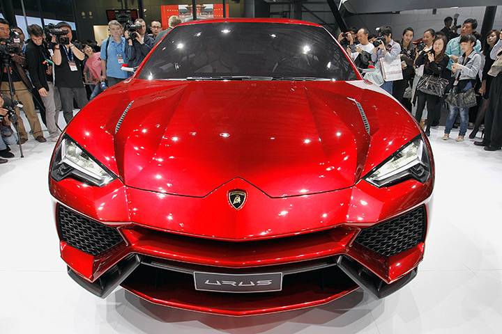 Beijing motor show: The Lamborghini SpA Urus sport-utility concept vehicle is unveiled 