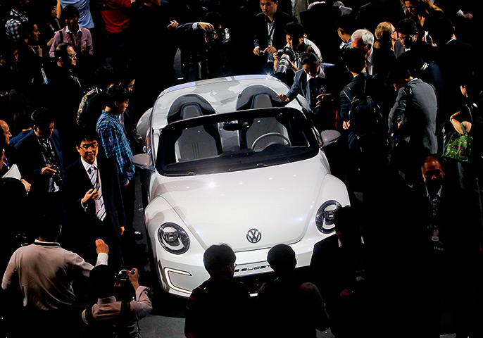 Beijing motor show: The Volkswagen E-Bugster Speedster concept car is presented
