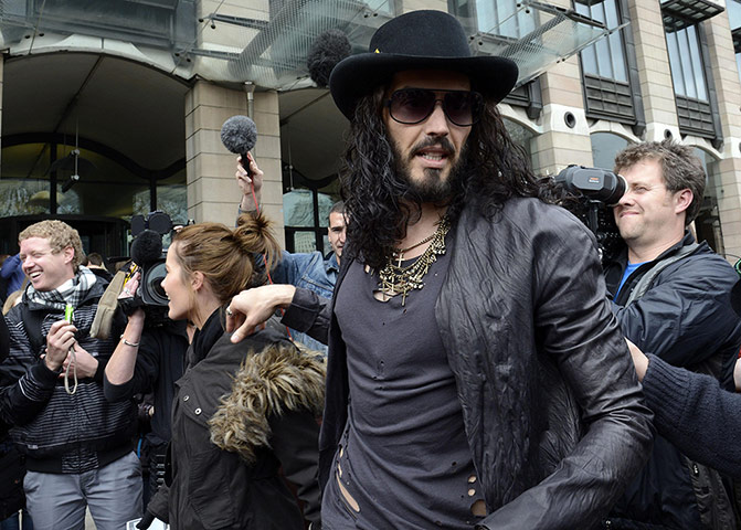 Picture desk live : Russell Brand at the Commons Home Affairs Select Committee