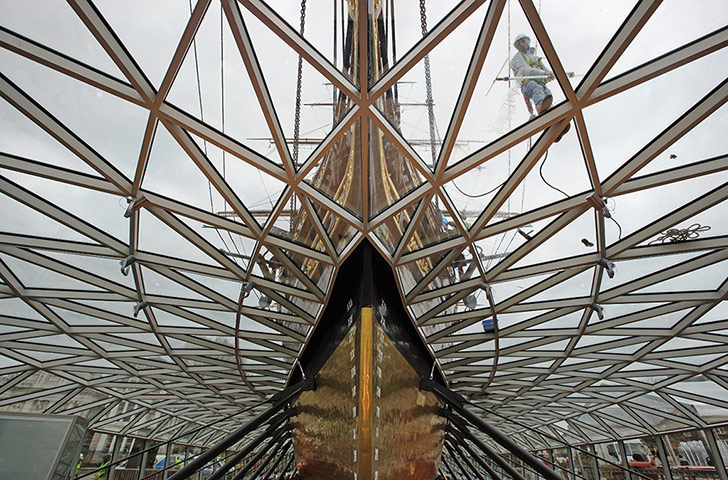 Picture desk live : The Cutty Sark reopens to the public later this week