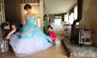 Girl prepares for the Owsley County High School prom, Kentucky