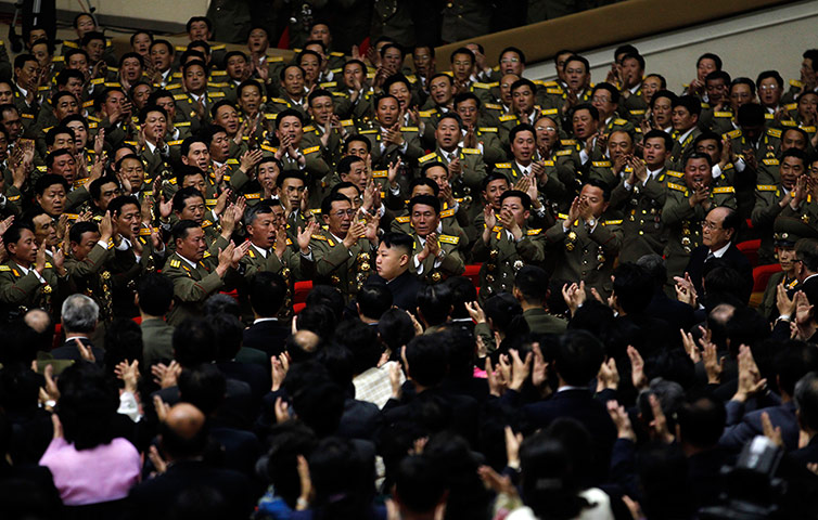 Picture desk live: Kim Jong Un arrives at a concert in Pyongyang, North Korea