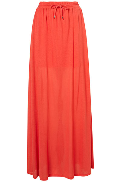 Hijab friendly fashion: Hijab friendly fashion Topshop red maxi skirt