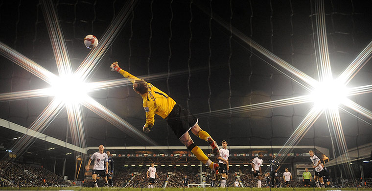Barclays photo awards: Jason Roberts scores against Fulham