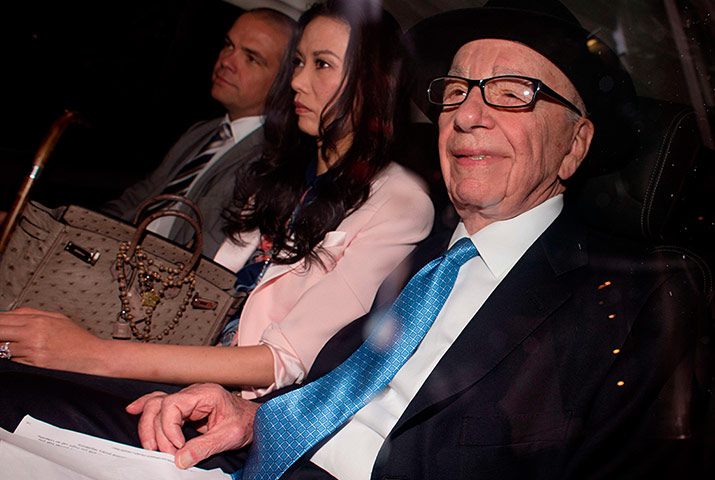 Picture Desk Live: Murdoch leaving his house for Leveson Inquiry