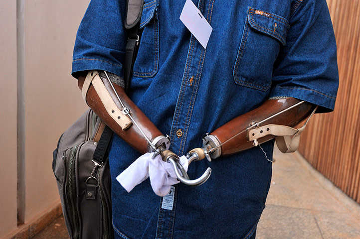 Picture Desk Live: Sierra Leone's amputee association chairman Alhaji Jusu Jarka