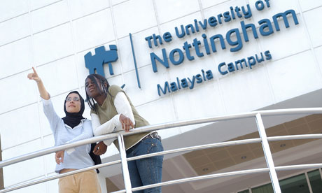 Students at Nottingham University, Malaysia Campus