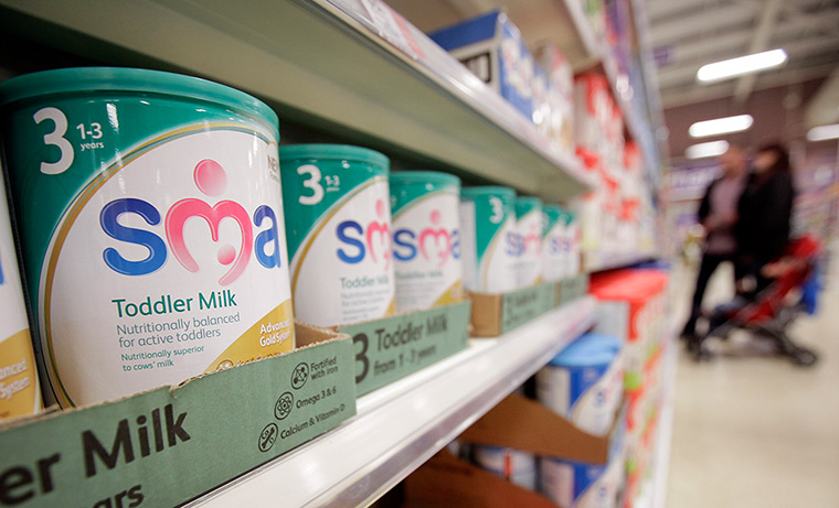 Week in Business: Tins of SMA powdered baby formula milk, produced by Pfizer