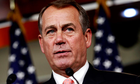 House speaker John Boehner: 'The White House believes the government ought to control the internet.' Photograph: Jacquelyn Martin/AP