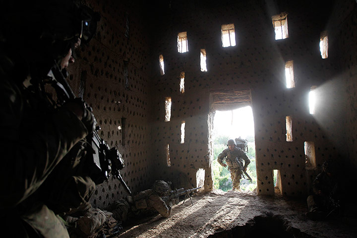 24 hours: Zhari district, Afghanistan: US soldier Nicholas Dickhut comes under fire