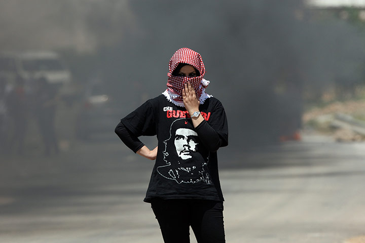 24 hours: Israel: A female Palestinian protester from the University of Birzeit