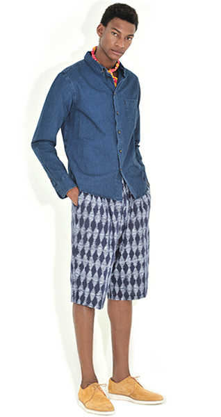 Line-up: Men's print: Denim shirt